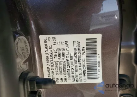 2015 Honda Cr-V Ex from USA, damaged, VIN 2HKRM3H55FH512023